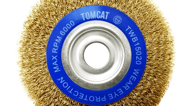 Tomcat 150mm x 20mm Multi-Bore Crimped Wheel Brush