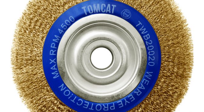 Tomcat 200mm x 20mm Multi-Bore Crimped Wheel Brush