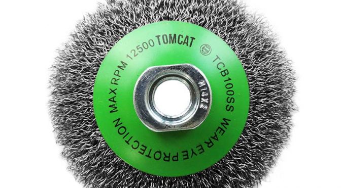 Tomcat 100mm Crimped 316 Stainless Steel Bevel Brush