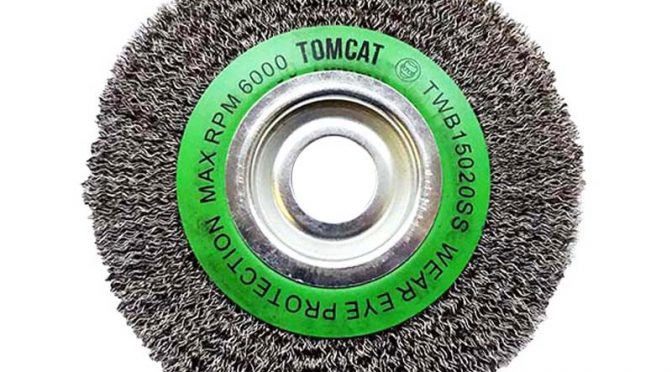 Tomcat 150mm Crimped Stainless Steel Wheel Brush