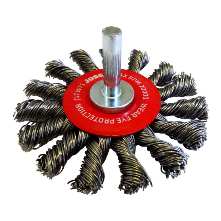 75mm High Speed Twistknot Wheel Brush Josco 4159