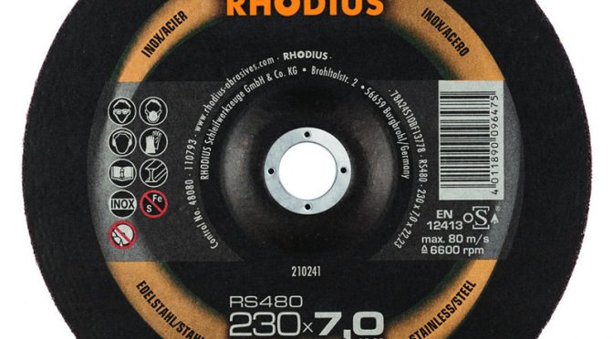 Rhodius 230mm Grinding Disc RS480 CERAMICON