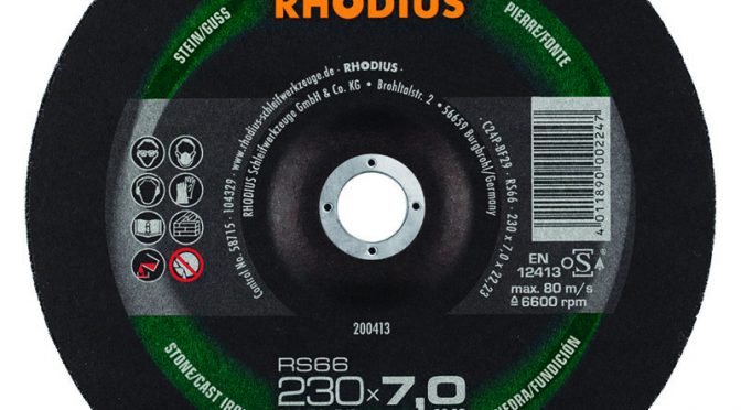 Rhodius 230mm Grinding Disc RS66