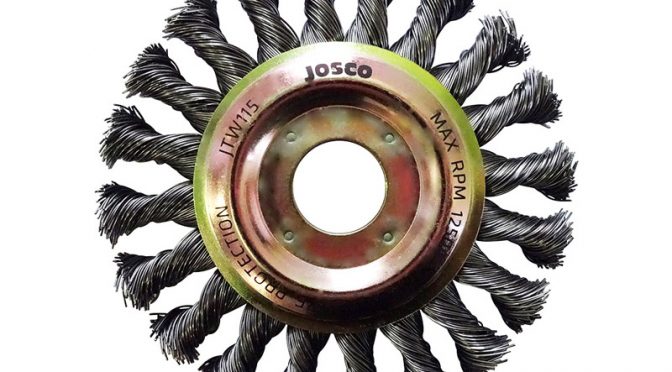 Josco 100m x 12mm Multi-Thread Twistknot Wheel Brush